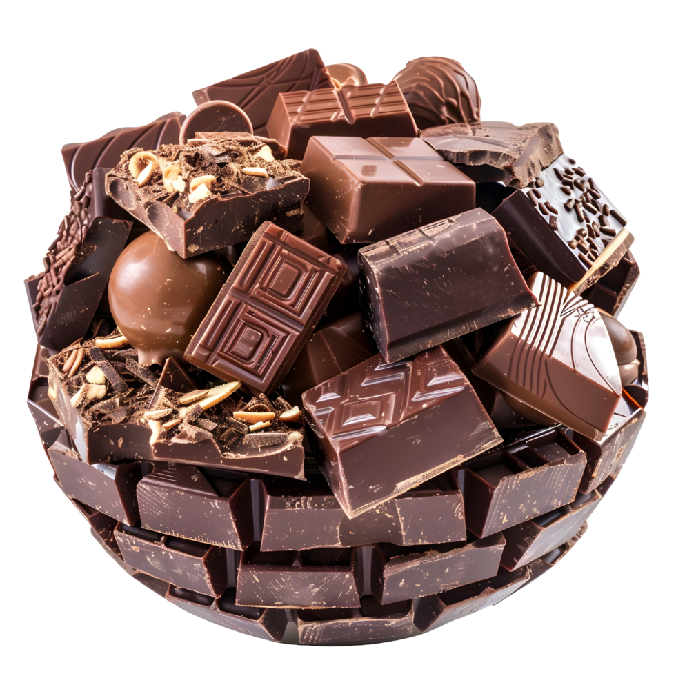 Chocolate cake globe for World Chocolate Day png