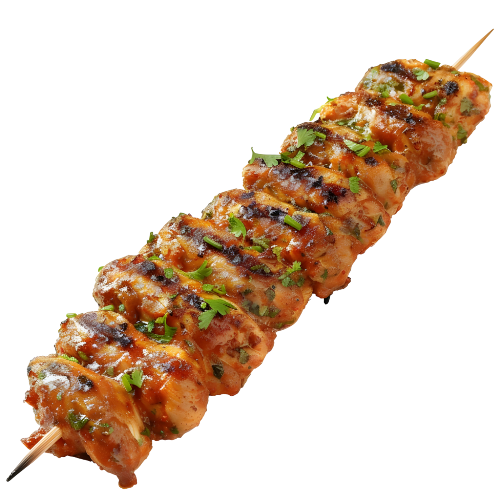 Chicken seekh kabab isolated on transparent background png