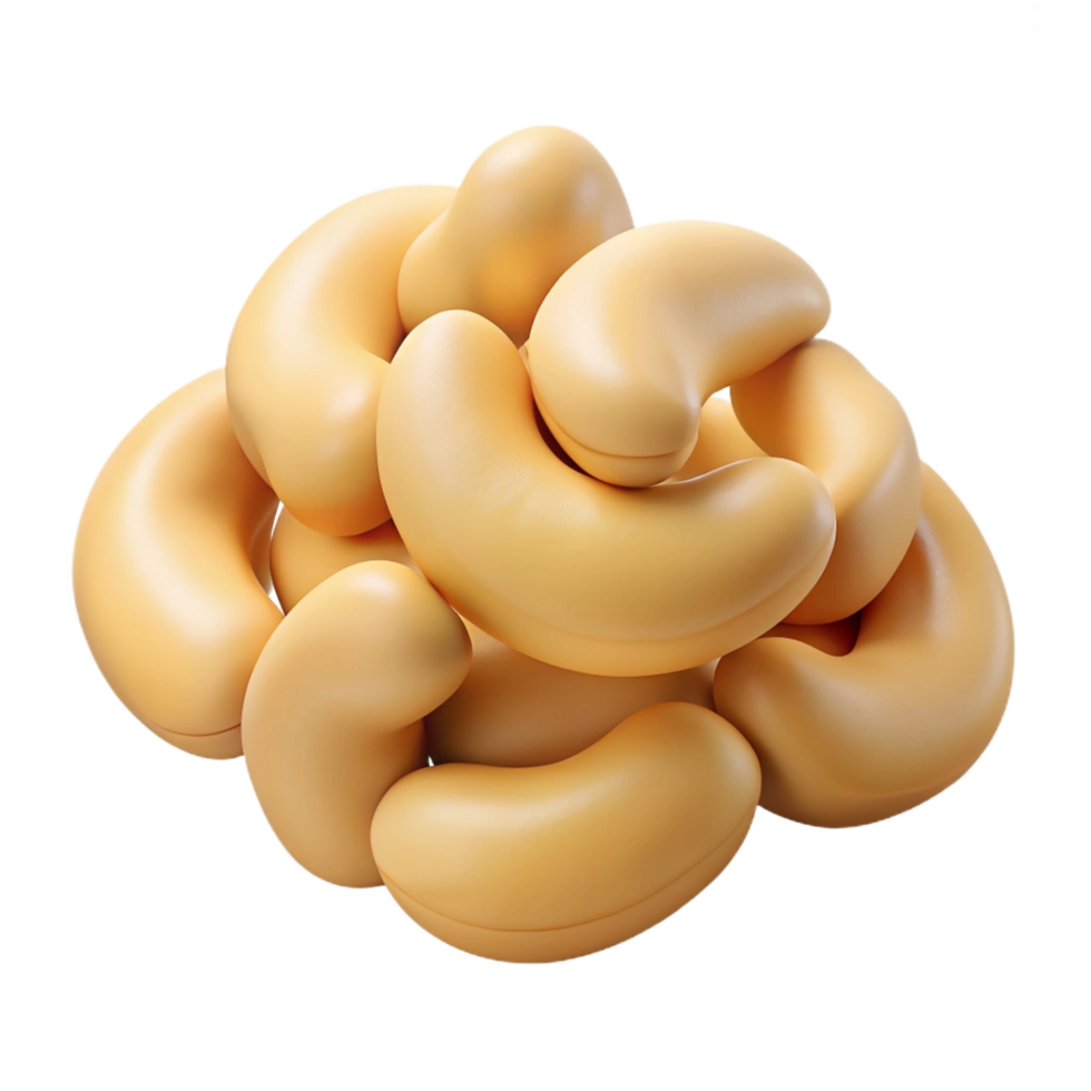 Heap of Cashews 3d Design png