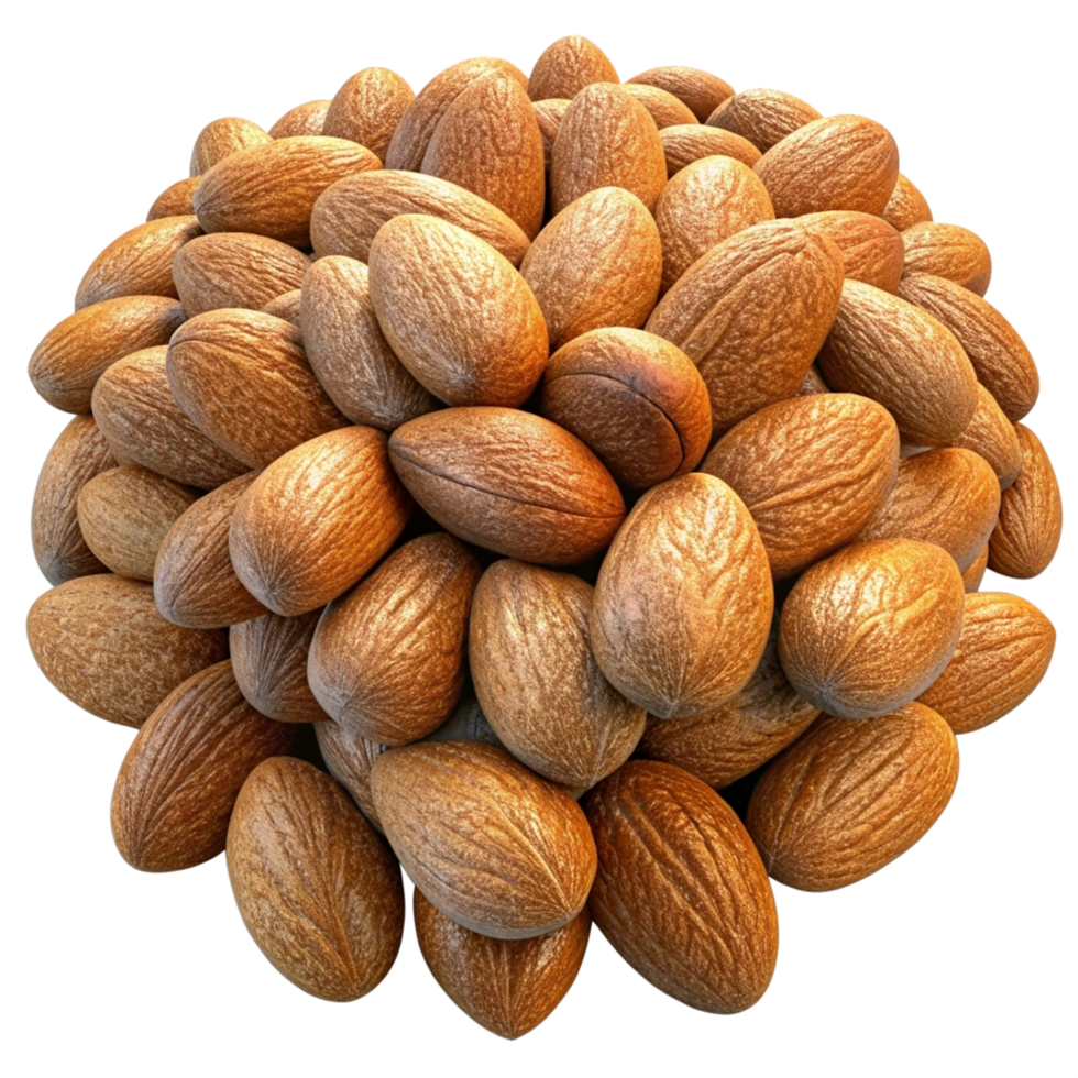 Heap of Almonds Grains 3d Image png