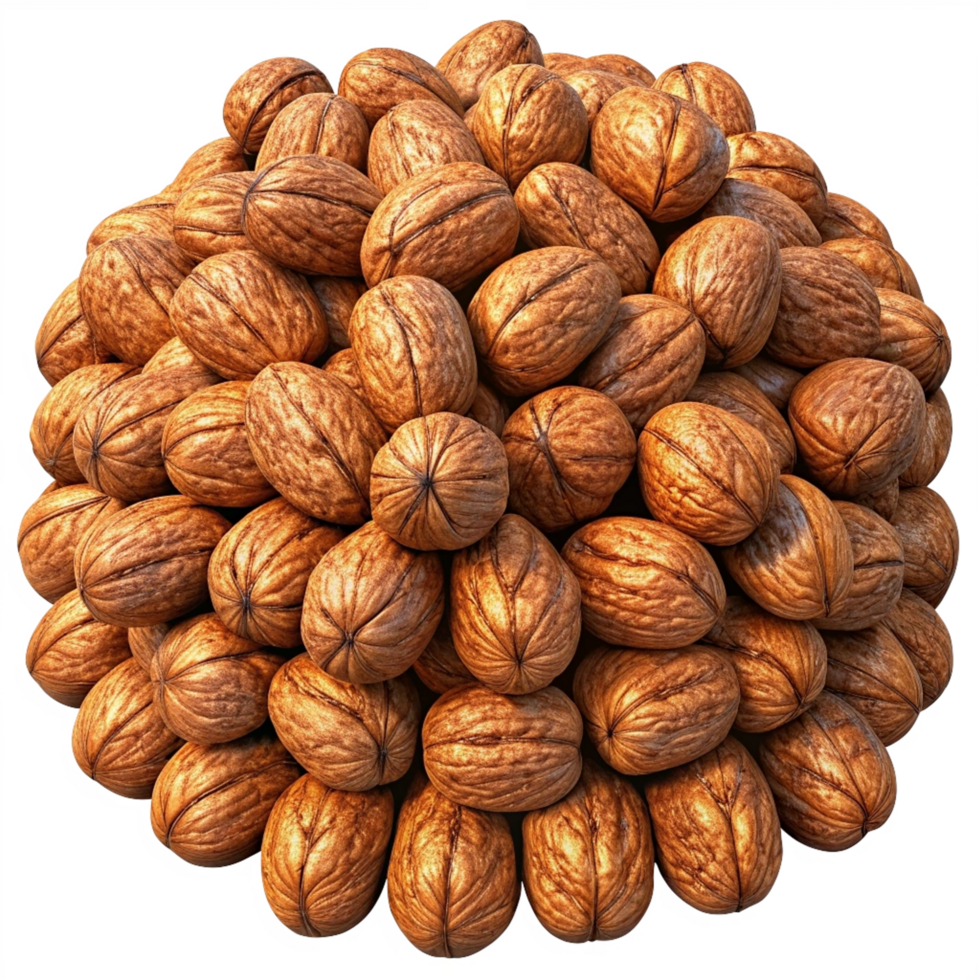 Heap of Walnuts Grains 3d Art png