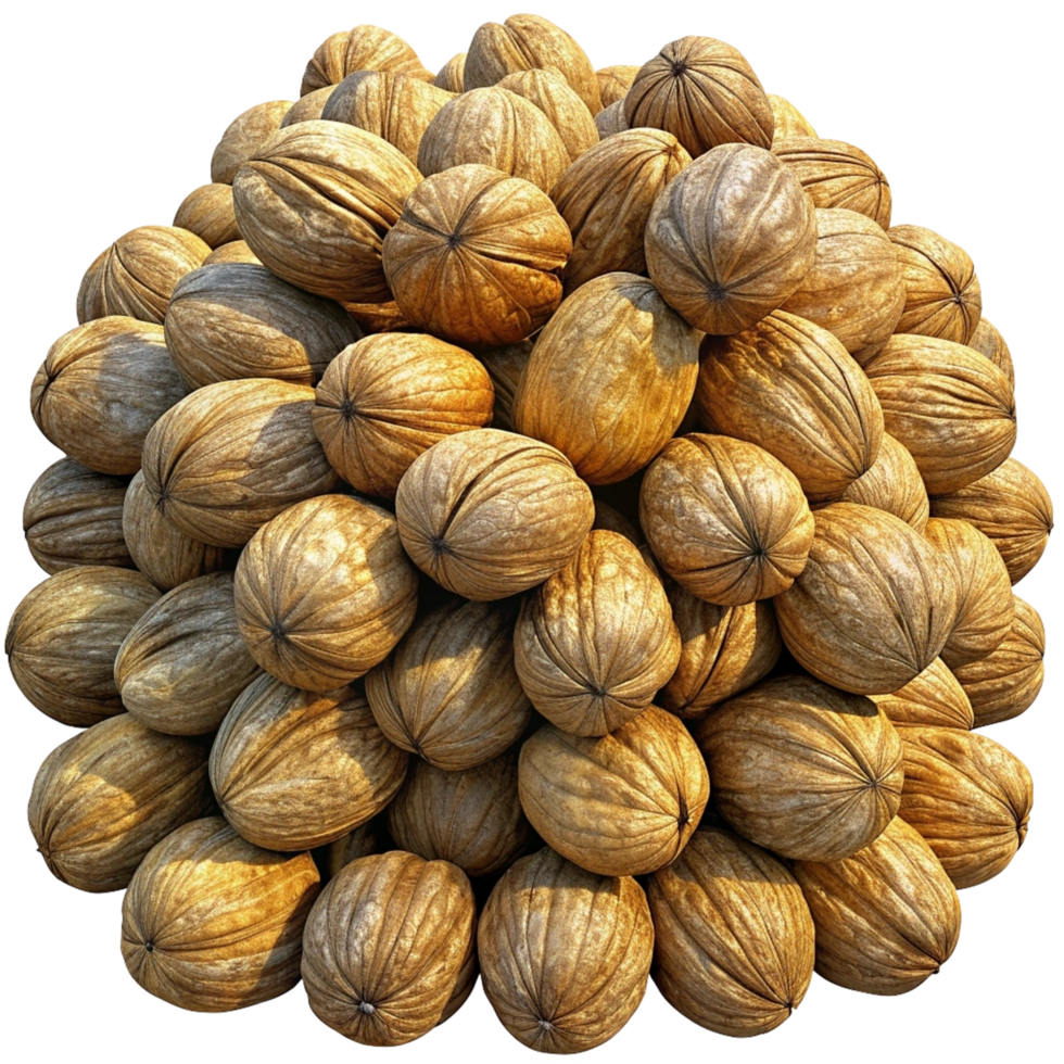 Heap of Walnuts Grains 3d Graphic png