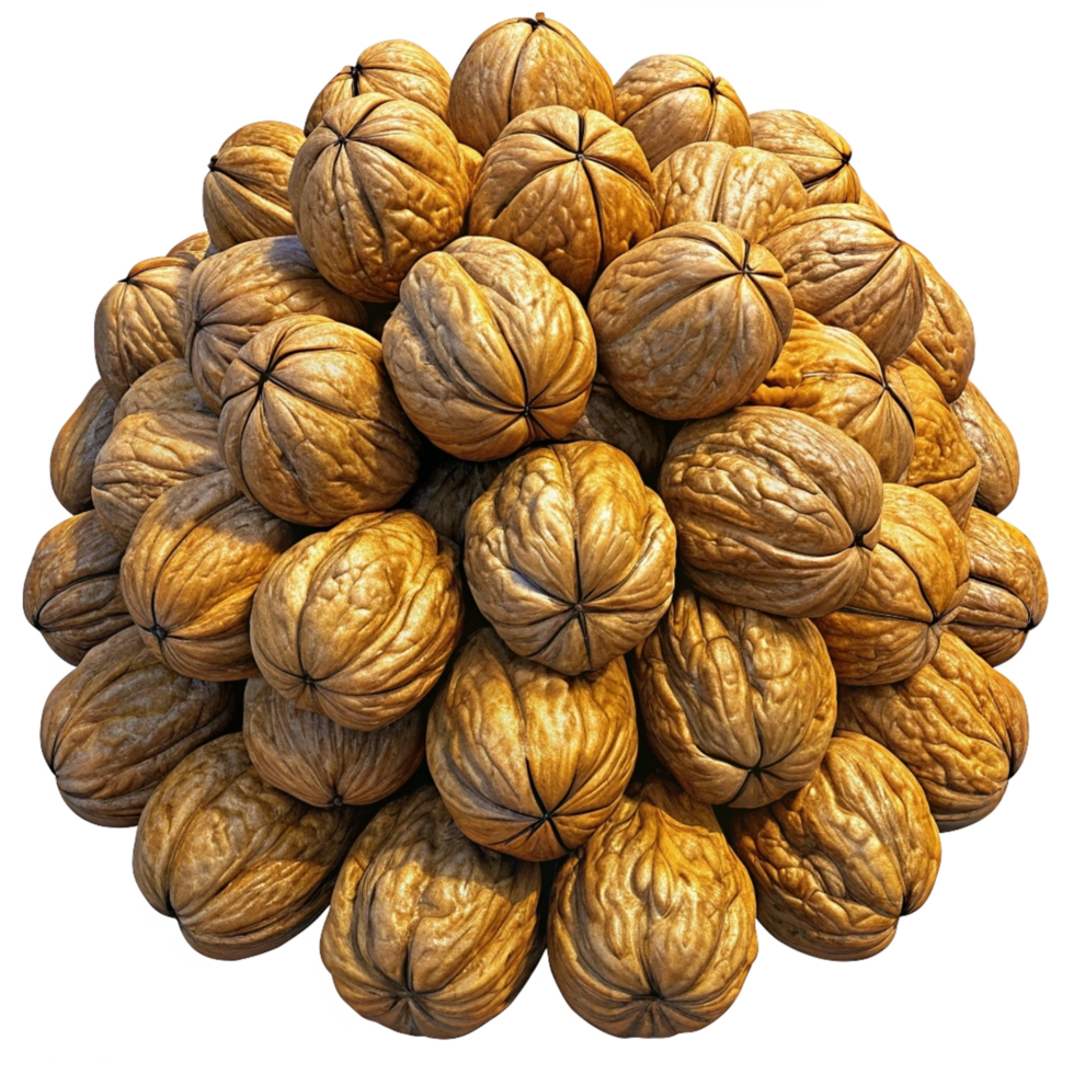 Heap of Walnuts Grains 3d Design png
