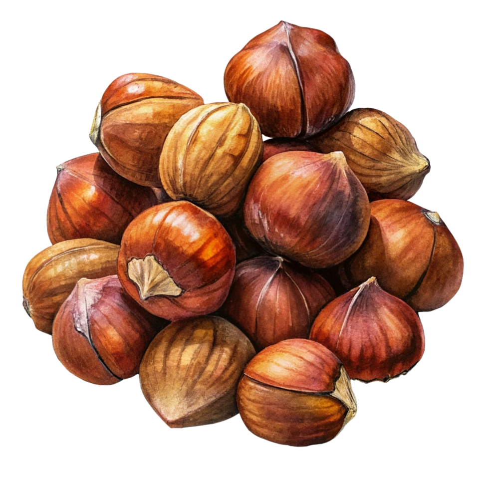 Heap of Hazelnuts Decoration png