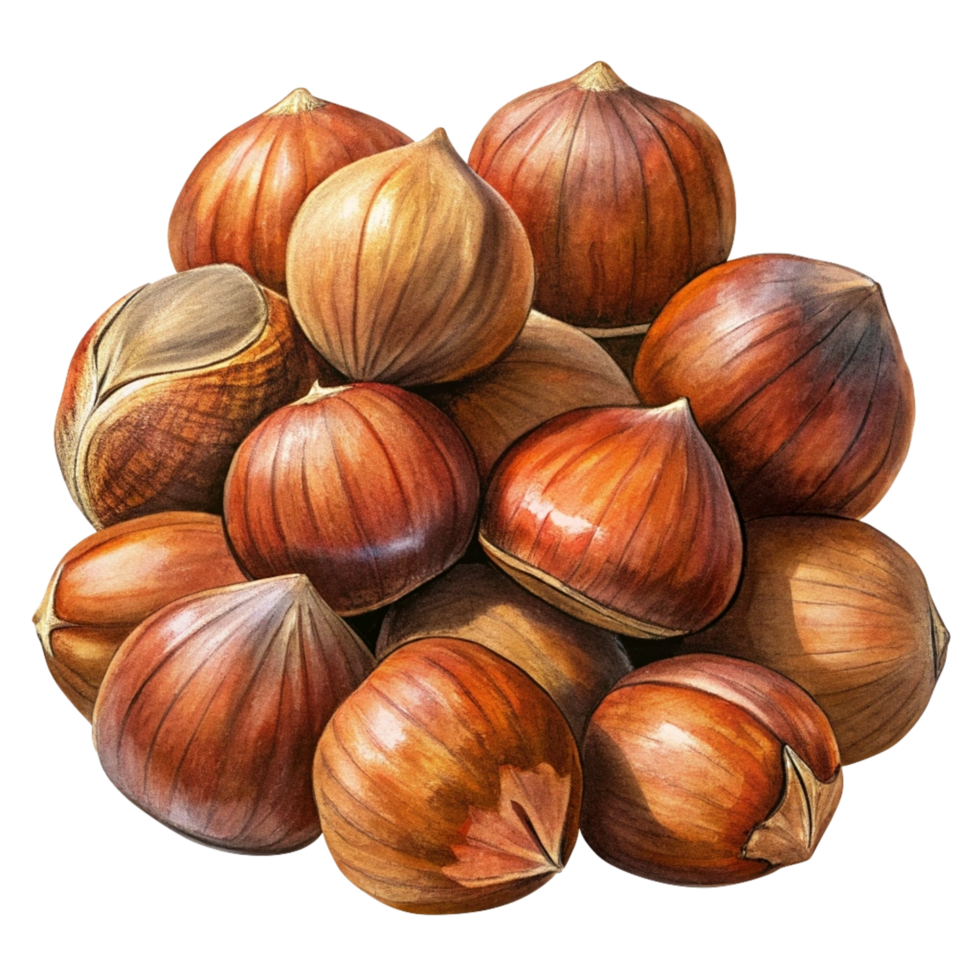 Heap of Hazelnuts Drawing png