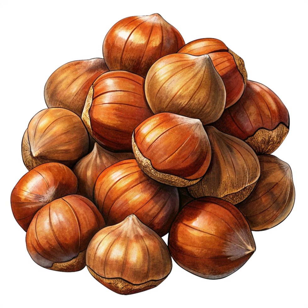 Heap of Hazelnuts Concept png