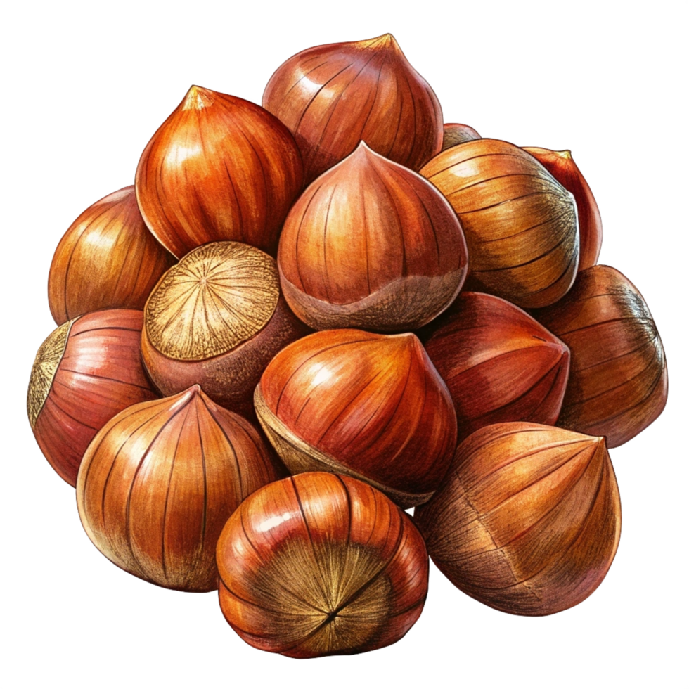 Heap of Hazelnuts Art png