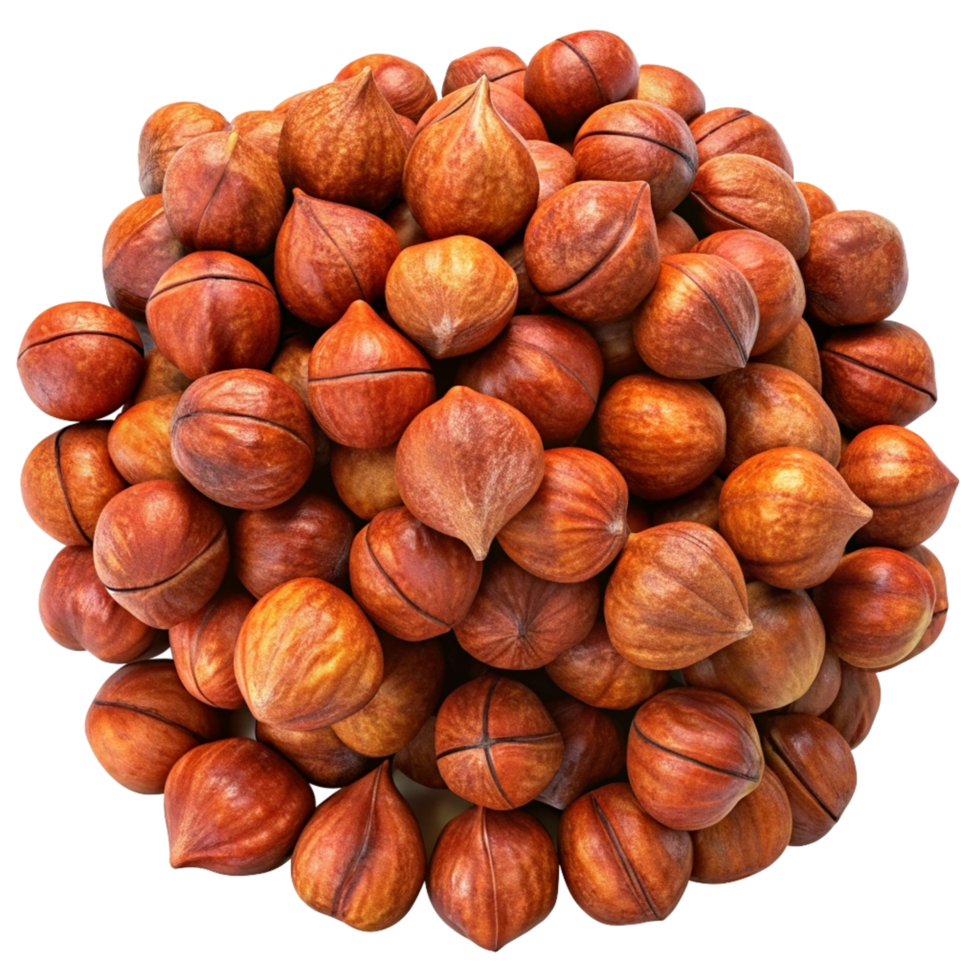 Heap of Hazelnuts Grain 3d Graphic png