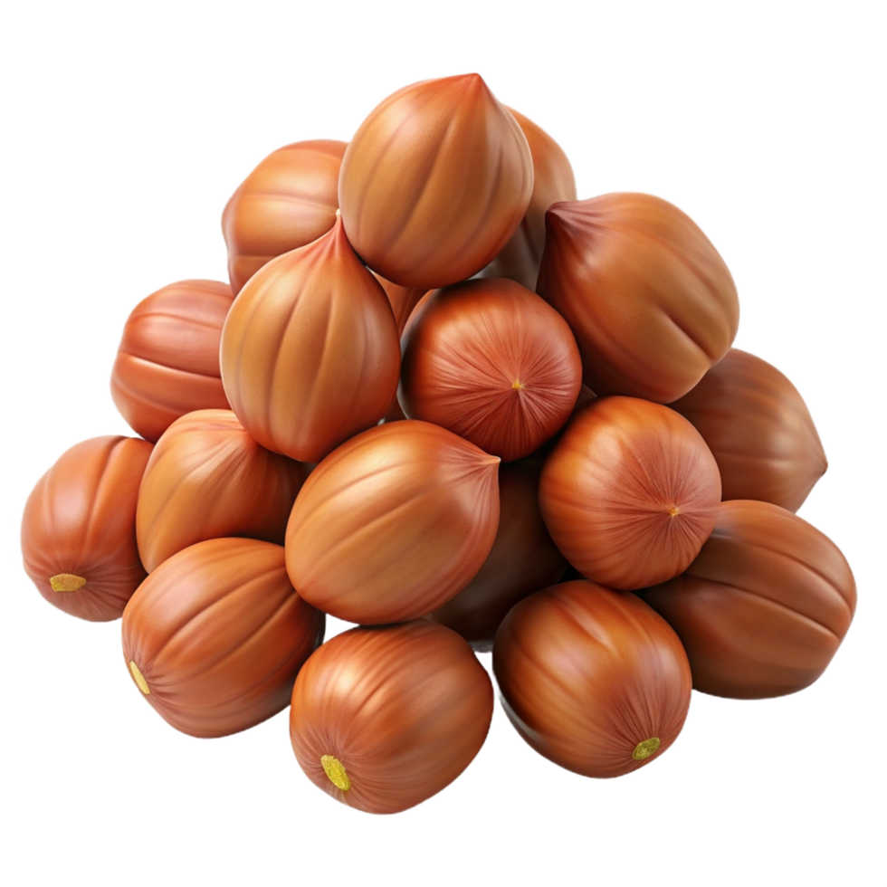 Heap of Hazelnuts 3d Concept png