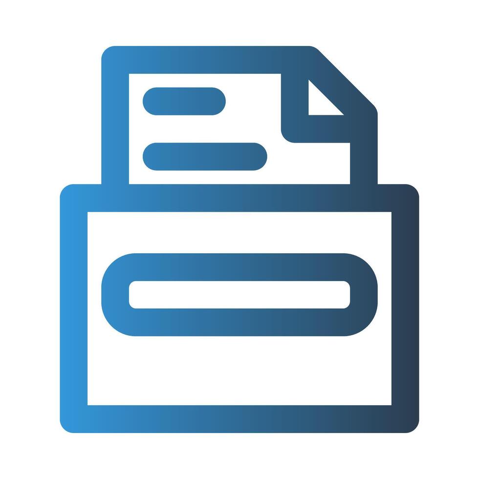 Archive box outline icon. with gradient colors suitable for interfaces, websites, UI and mobile apps. vector