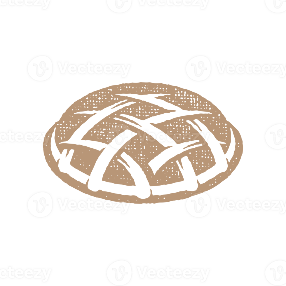 Apple pie vintage grunge textured icon in brown color png