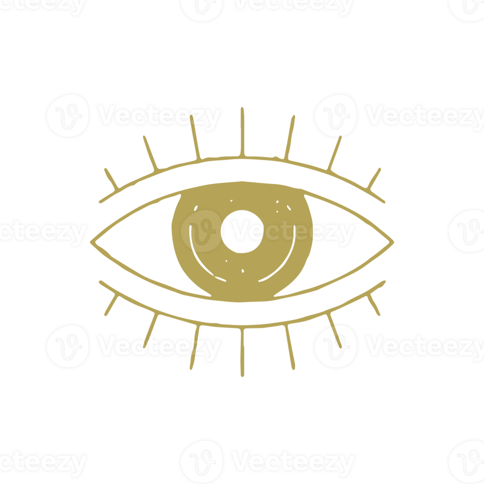 All seeing eye esoteric optical contemplation symbol of control, power and following grunge texture png