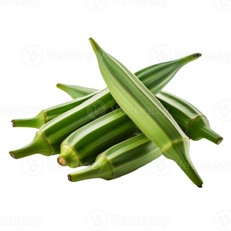 légume image sans pour autant Contexte vert gombo png