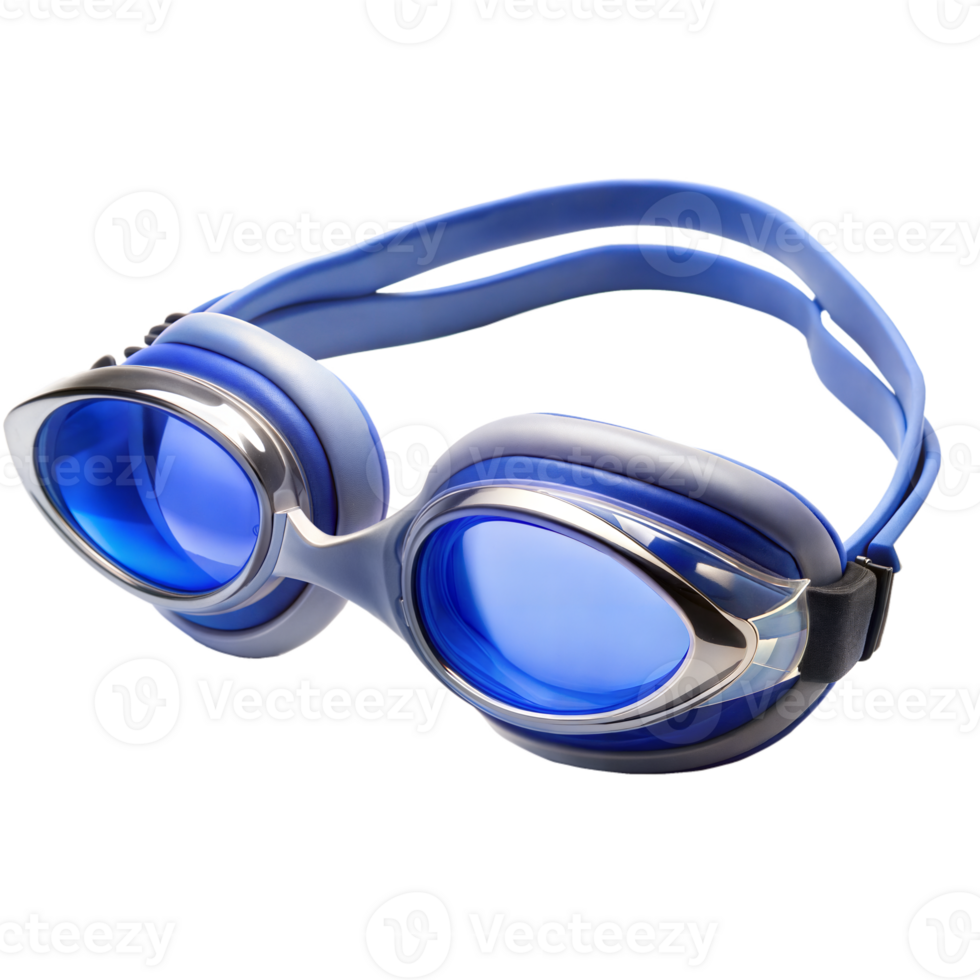 Blue Swim Goggles for Swimming and Water Sports png