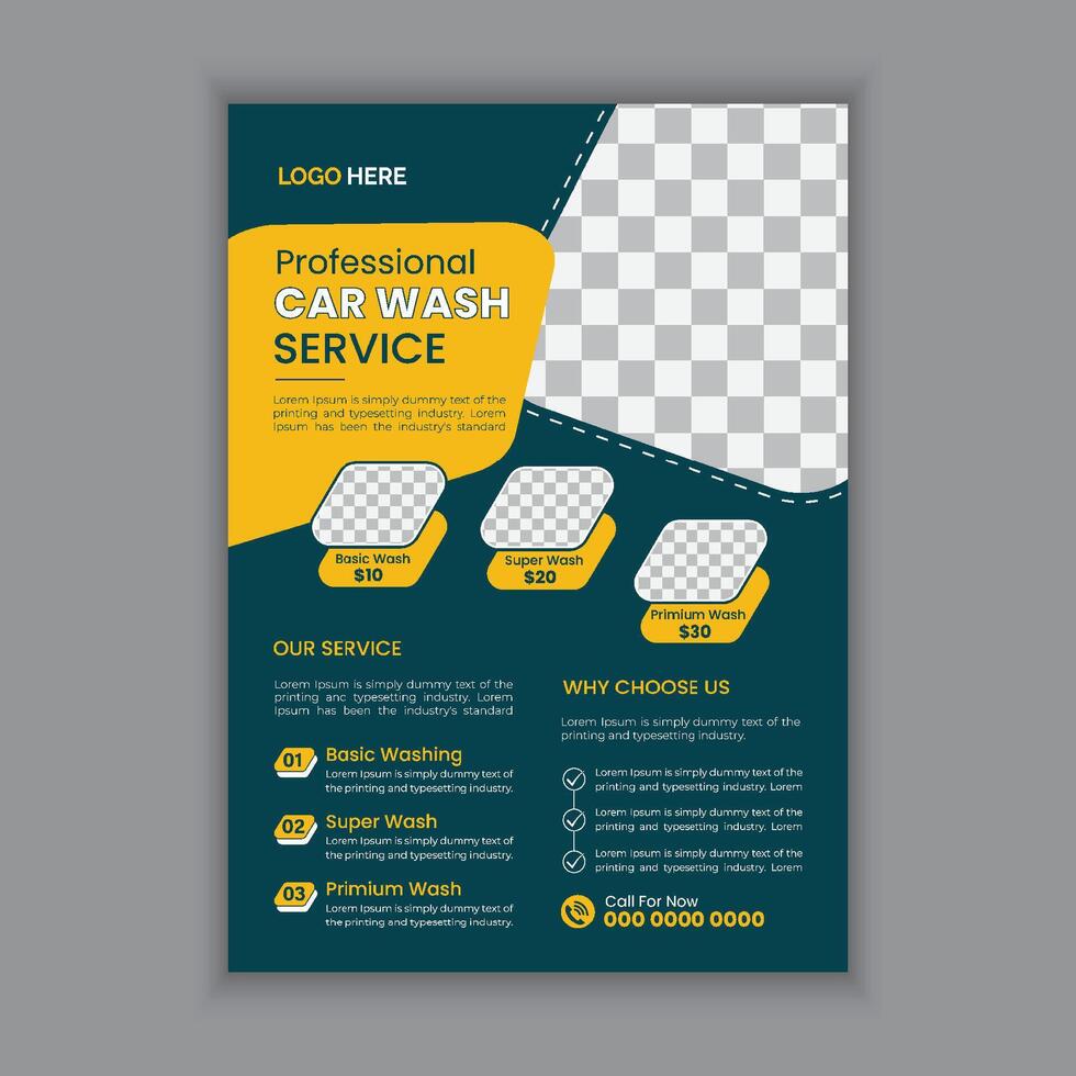 Cleaning service flyer creative modern editable print ready template vector
