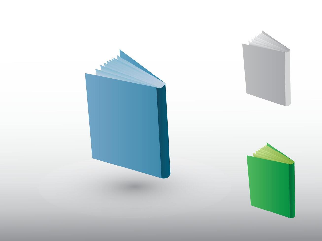 A set of colorful book icons for spreading knowledge for college and university illustration vector