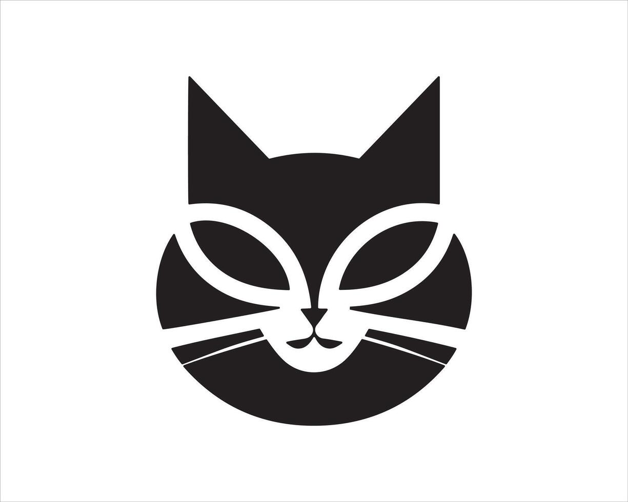 Cat logo design icon symbol illustration vector