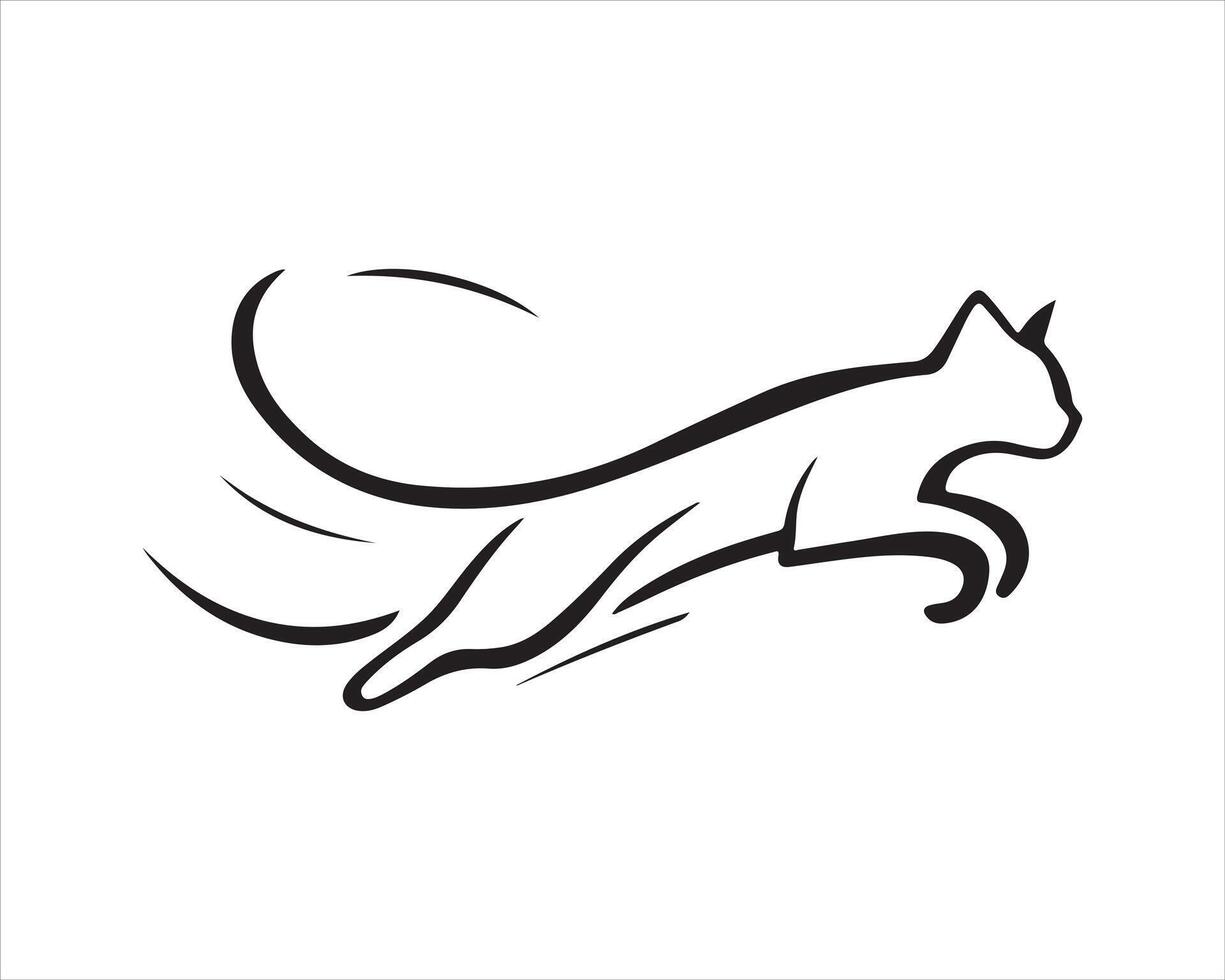 Cat logo design icon symbol illustration vector