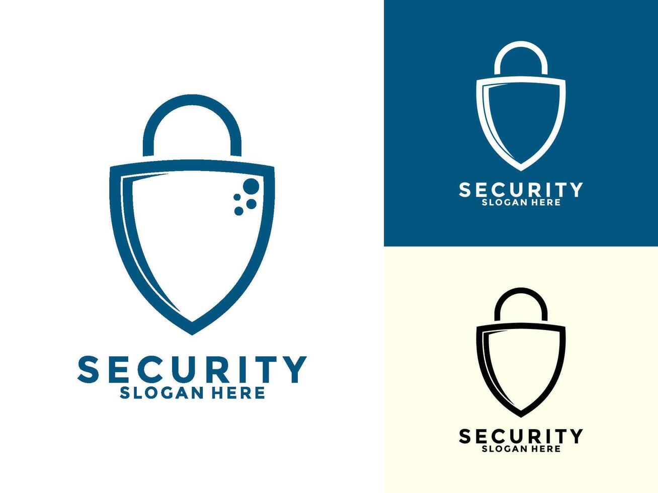 Tech Secure and Protection Logo Template, Tech Cyber Security Shield logo design with modern concept vector