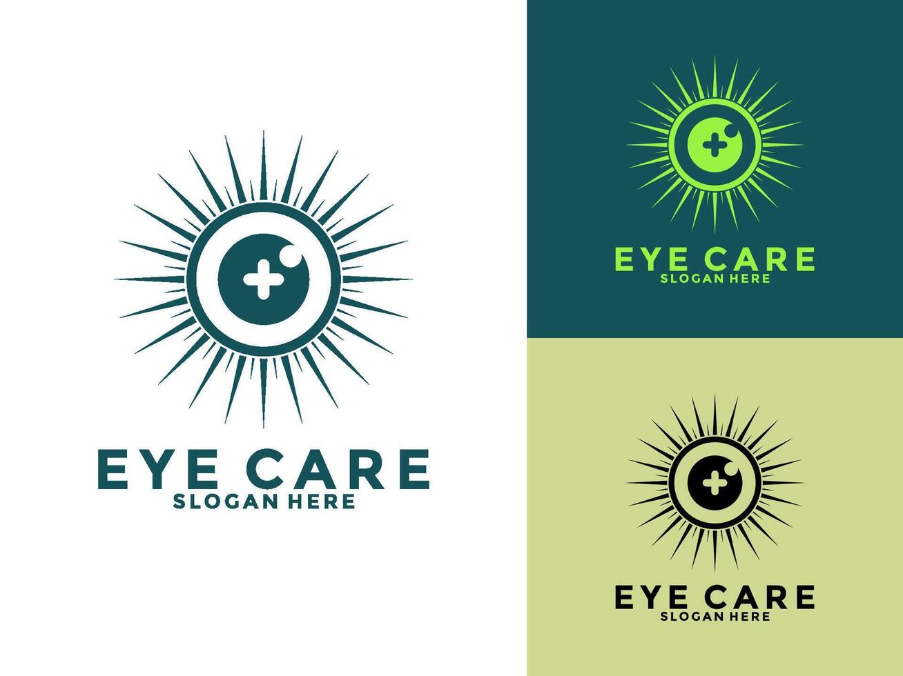 Creative Care Eye Concept Logo Design Template, modern Eye Vision logo vector
