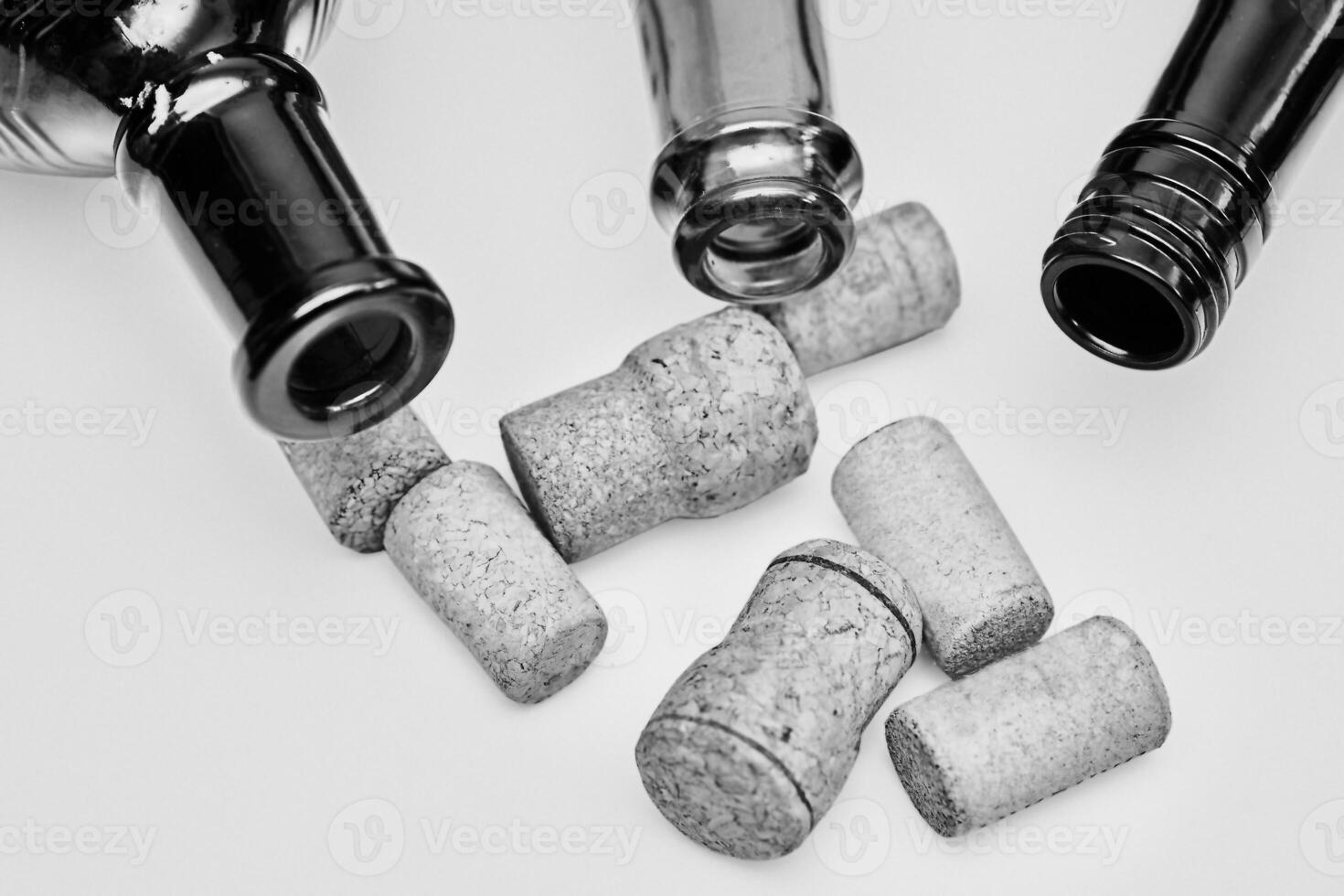 Old taste of pleasure. Wine corks,stoppers bottle photo