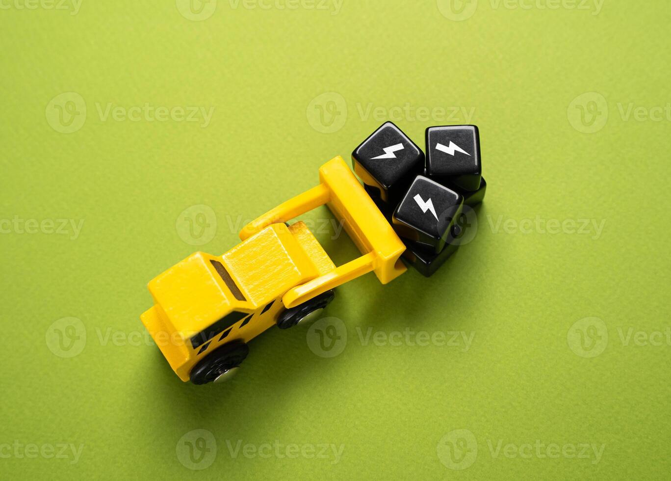 A bulldozer transports black blocks symbolizing threats and failures. Focusing on risk mitigation and recovery strategies. photo