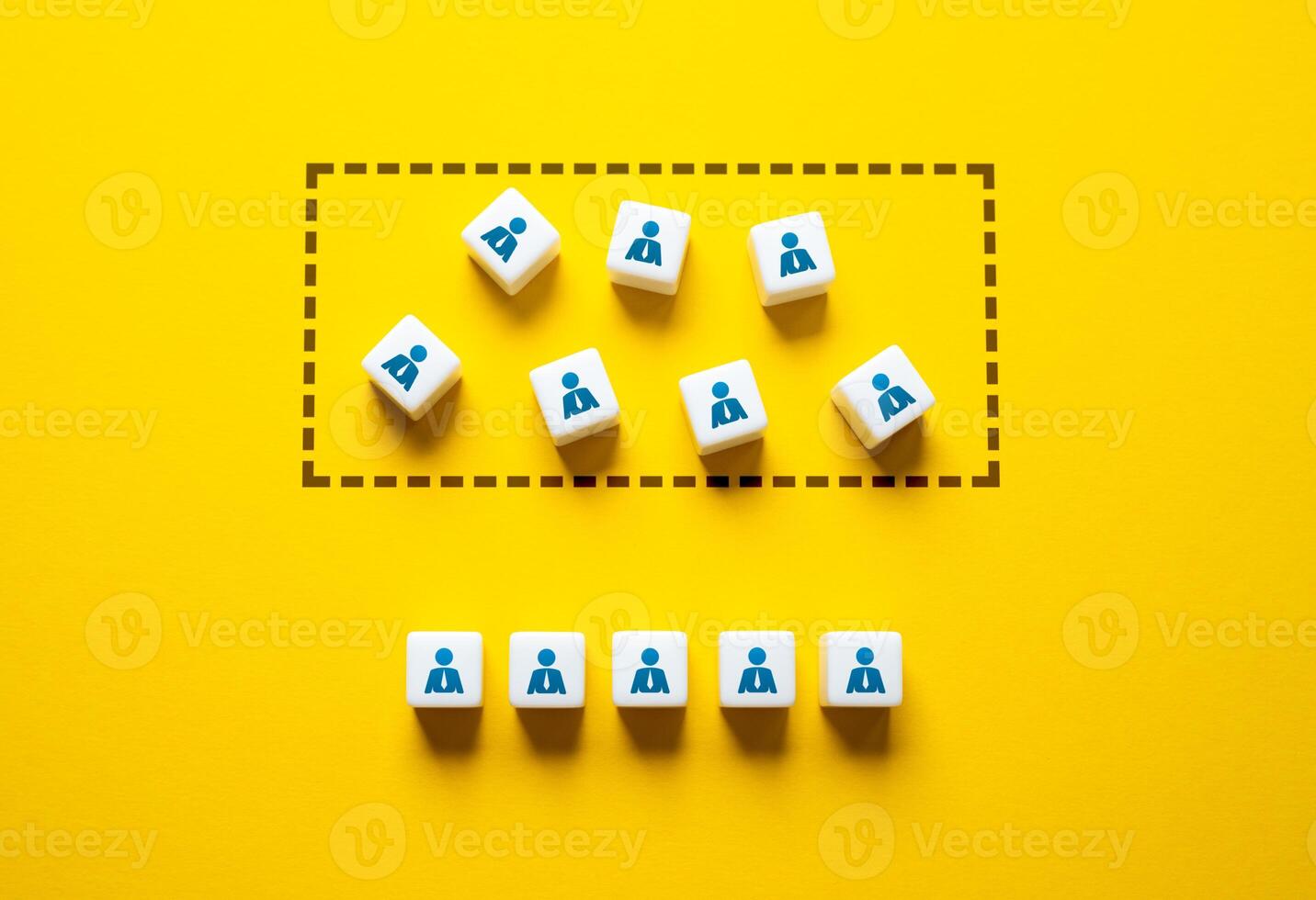 Hiring employees from the pool of candidates. Hiring and recruiting. Find a suitable candidate. Finding people and workers on the job. Fill a vacant position. photo