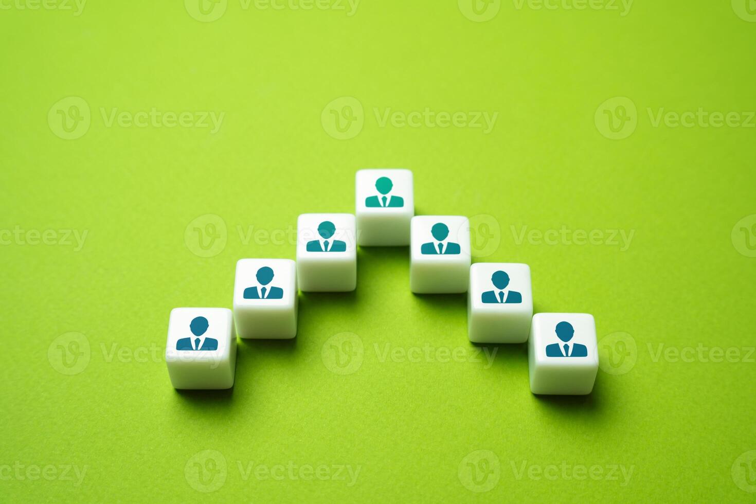 Businessmen and hierarchy. Team formation. Productivity and innovation. Cooperation and collaboration. photo