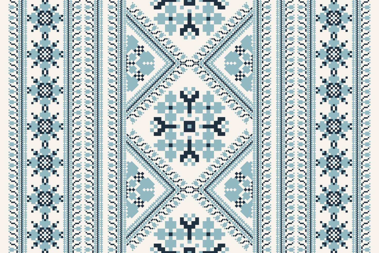 Geometric ethnic pattern on white background vector
