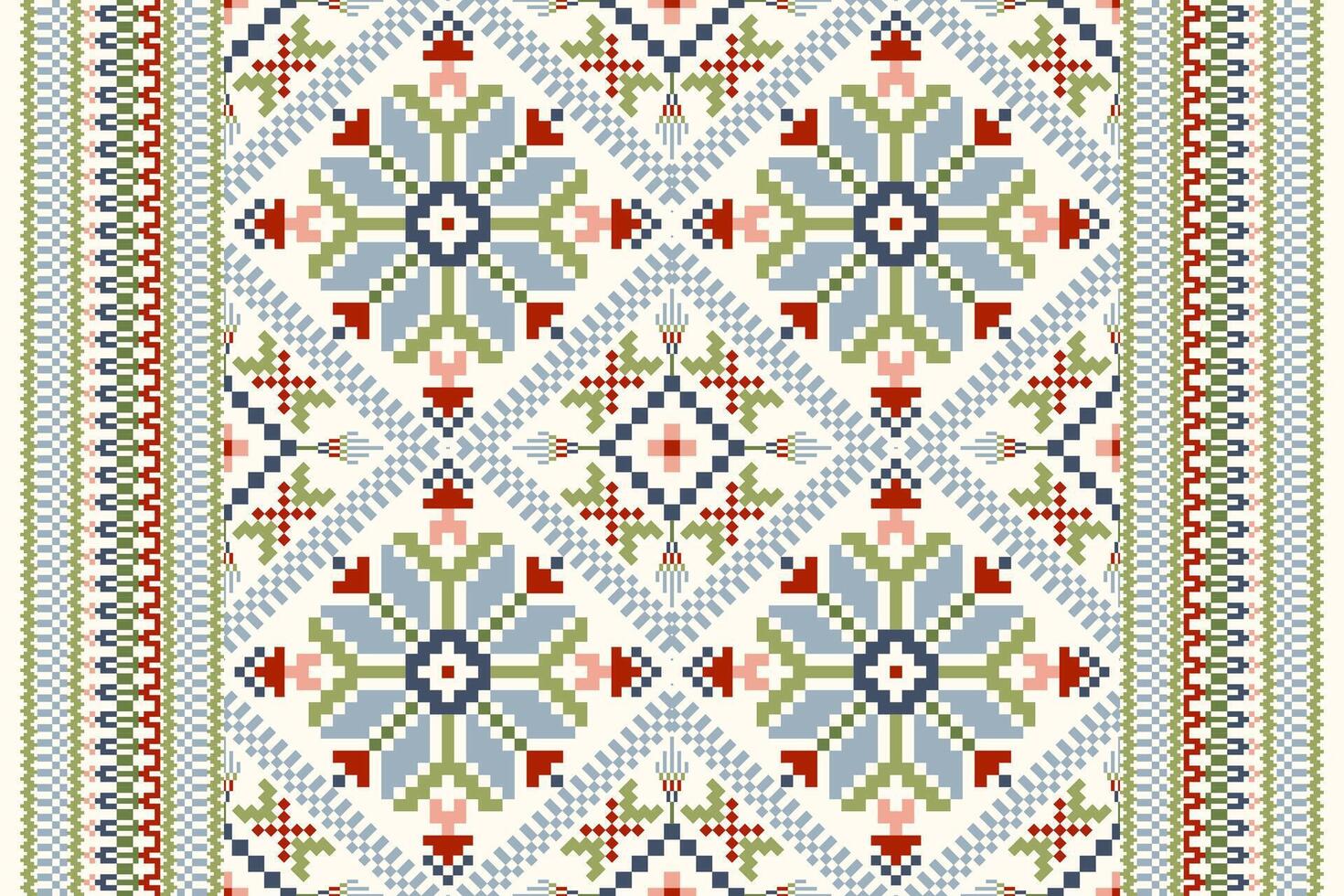 Square composition pattern on white background.geometric ethnic texture,fabric. vector