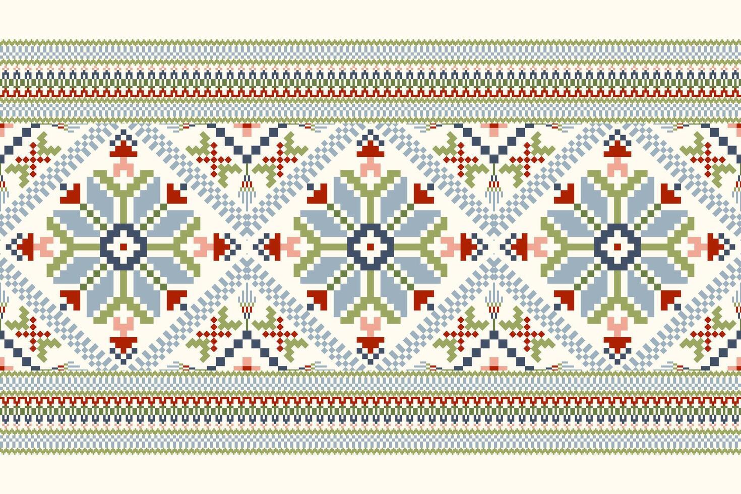 Square composition pattern on white background.geometric ethnic texture,fabric. vector