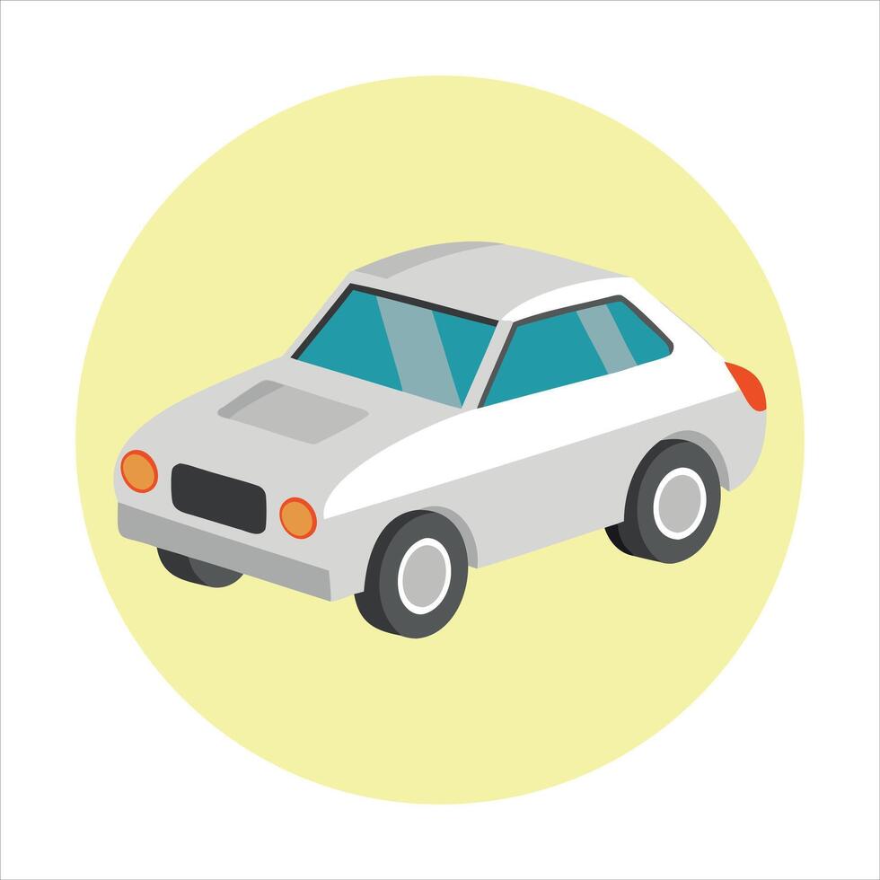 Illustration of a Cartoon Car vector