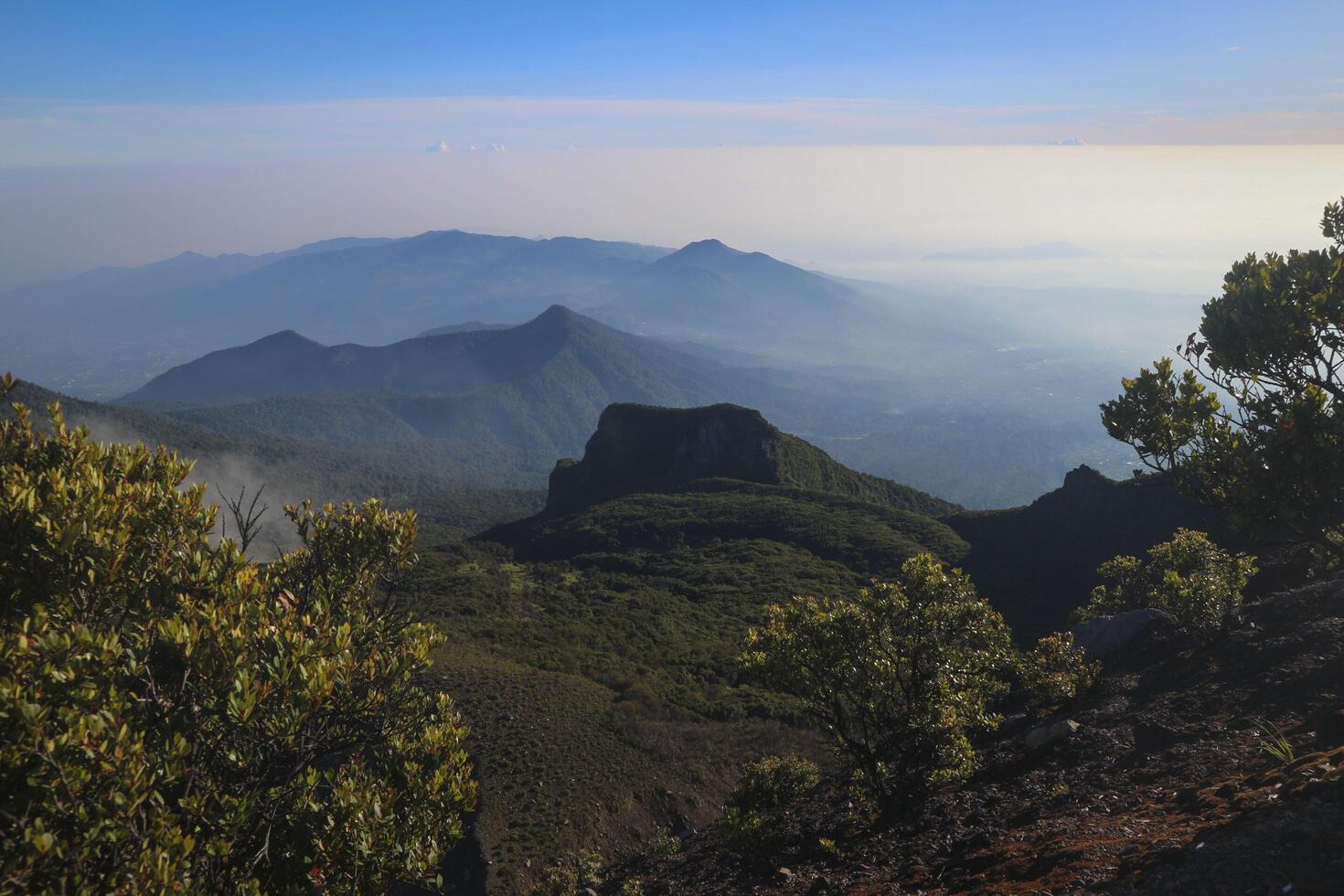 a view of a mountain range photo