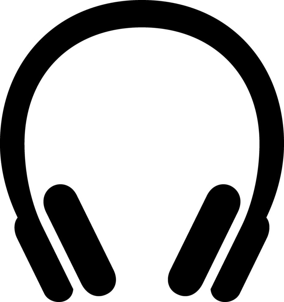 Rap headset icon. Simple illustration of rap headset icon for web design isolated on white background. headphones icon. Black symbol silhouette vector