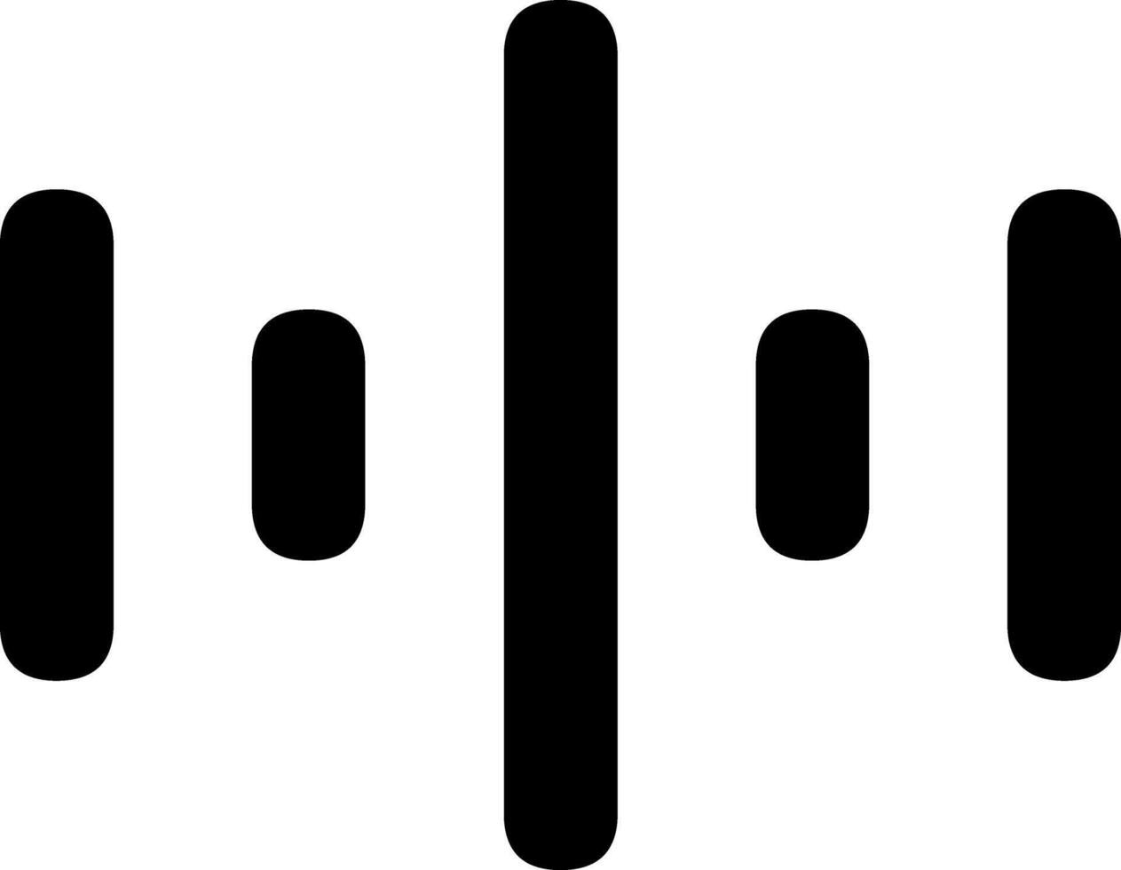 Sound wave or voice message icon. Music waveform, track radio play. Audio equalizer line. illustration Sound wave icon for voice recognition in virtual assistant, speech sign. vector