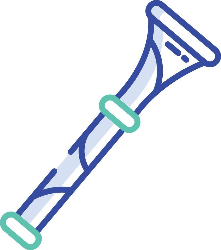 Vuvuzela outline color illustration vector