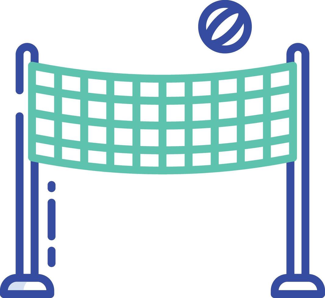 Net outline color illustration vector