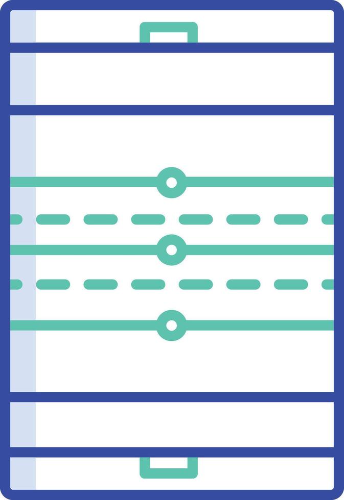 Rugby Stadium outline color illustration vector