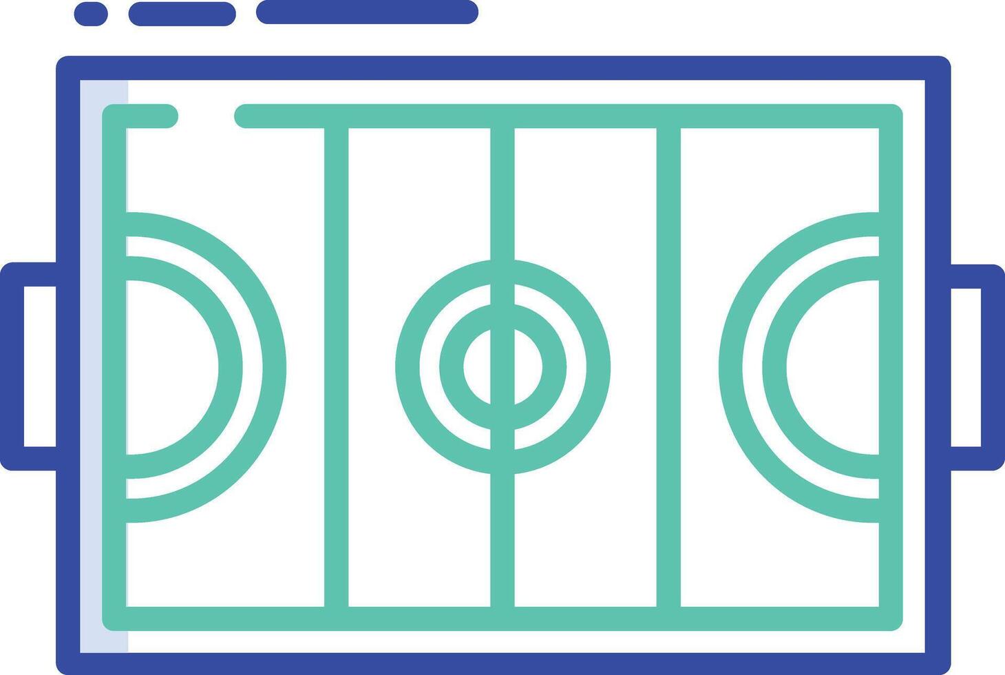 Hockey Field outline color illustration vector