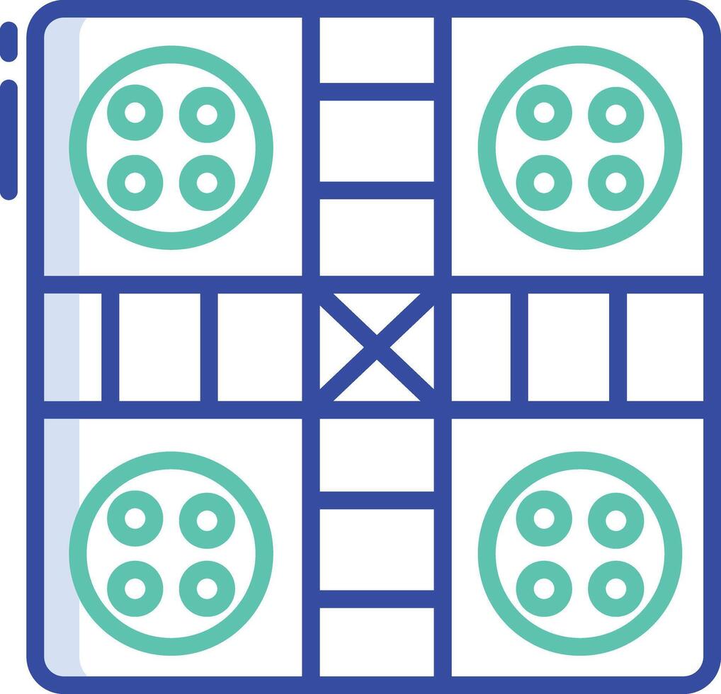 parchis outline color illustration vector