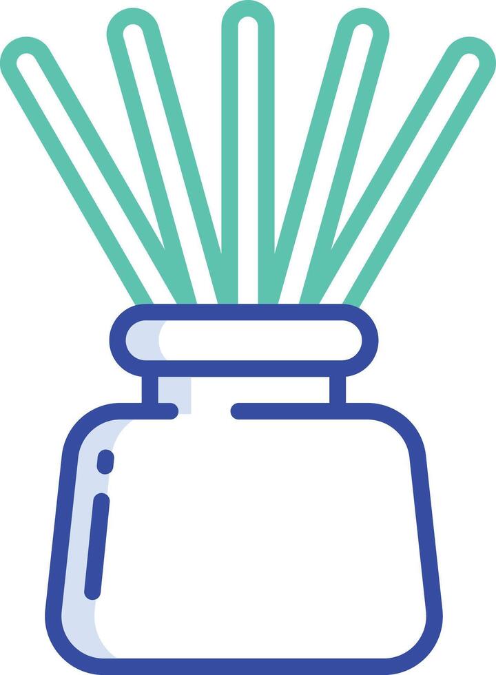 Aroma outline color illustration vector