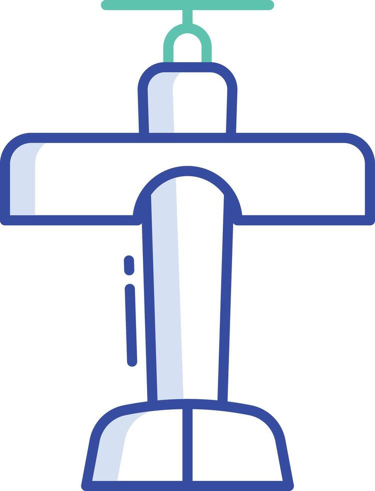 toy plane outline color illustration vector