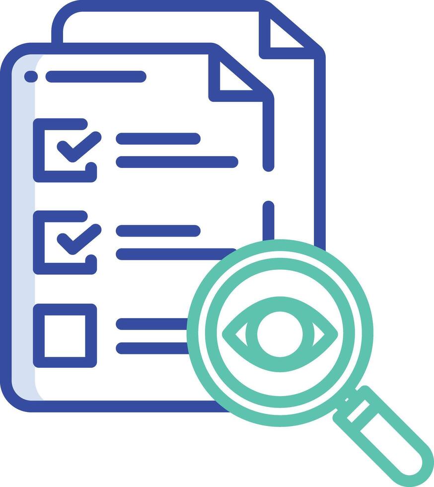 Testing outline color illustration vector