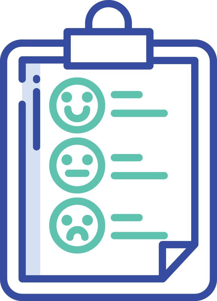 surveys outline color illustration vector