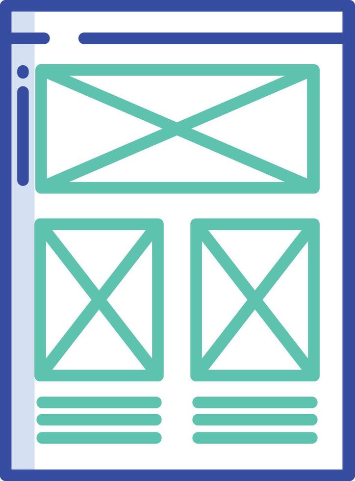 Wireframe outline color illustration vector