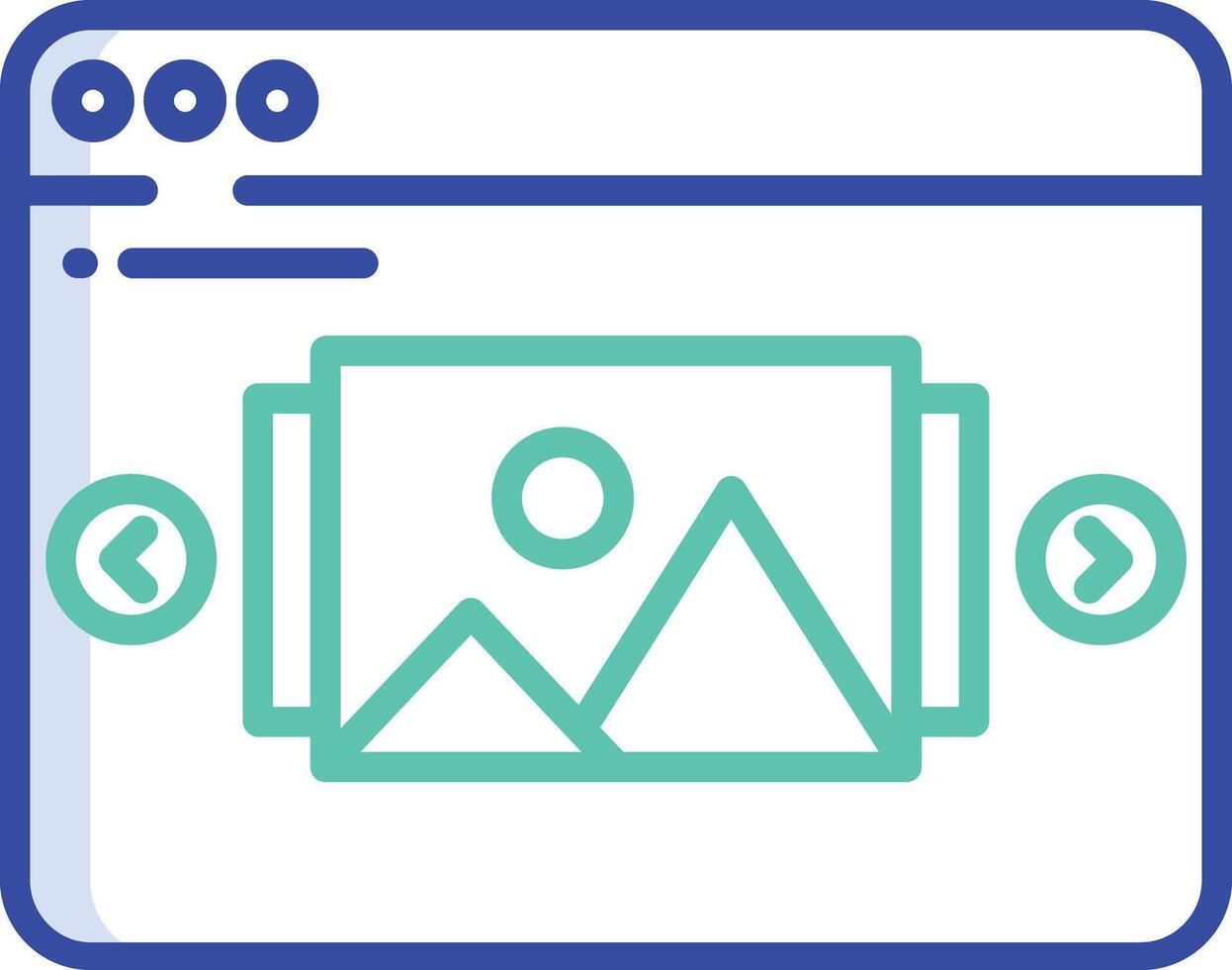 interface outline color illustration vector