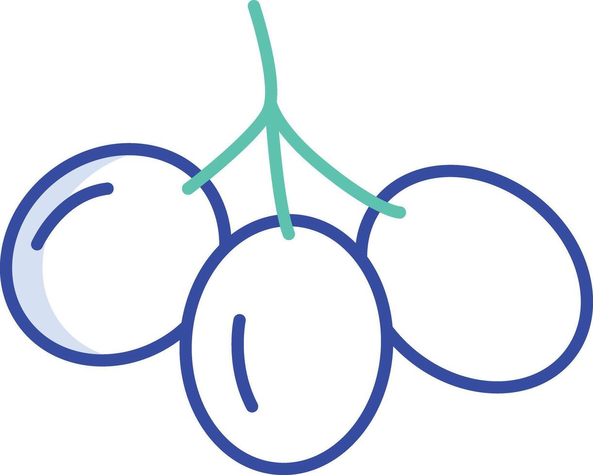Olives outline color illustration vector