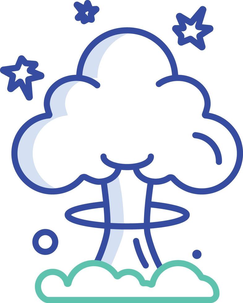 Explosion outline color illustration vector
