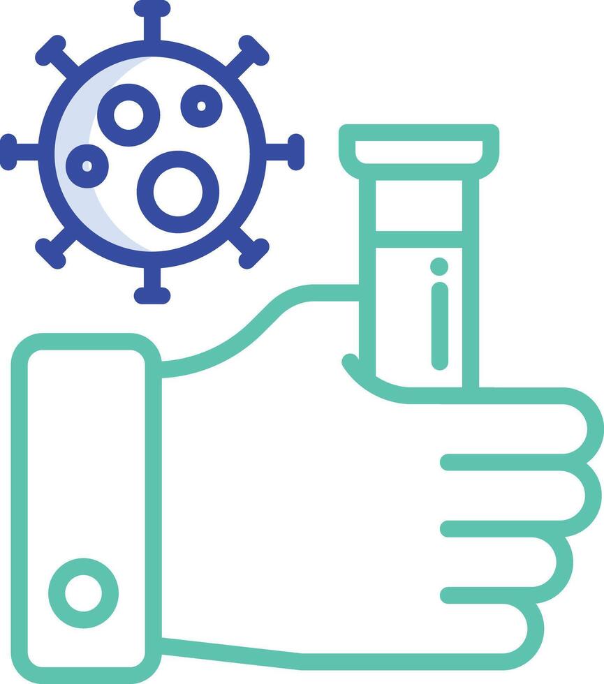 Test outline color illustration vector