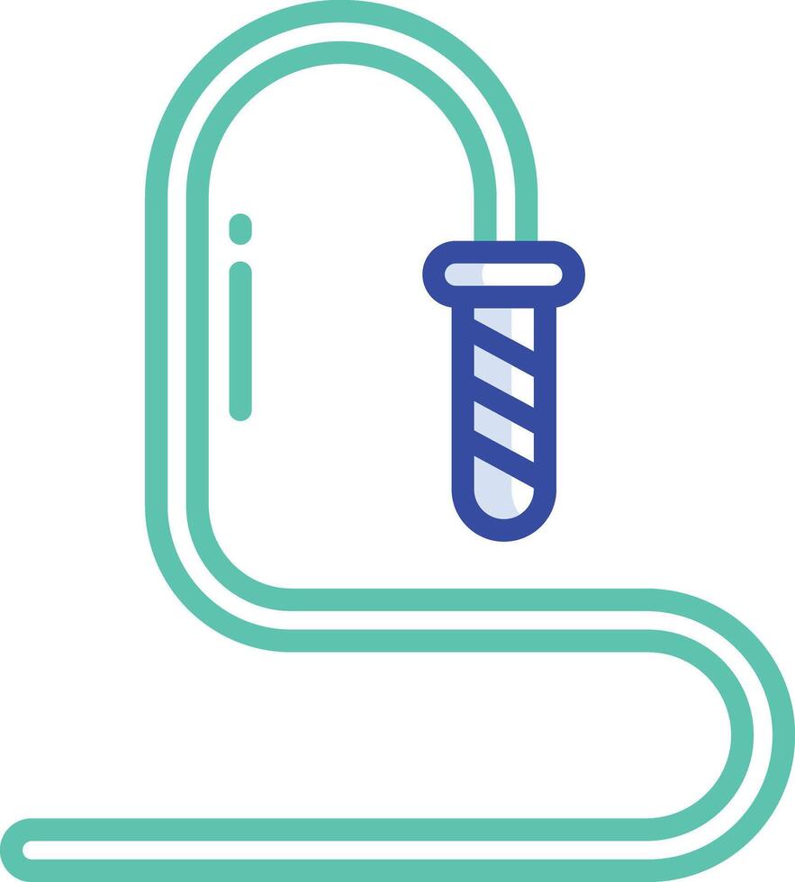 whip outline color illustration vector